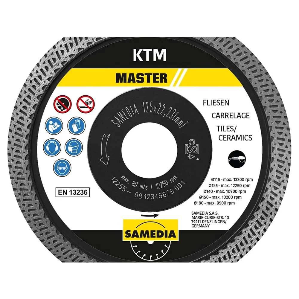 Samedia Diamond Blades for Tiles, Porcelain Stoneware and Ceramics, image 5 of 8